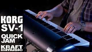 Video thumbnail for Korg SV-1 Stage Vintage Piano - Quick Jam by Kraft Music