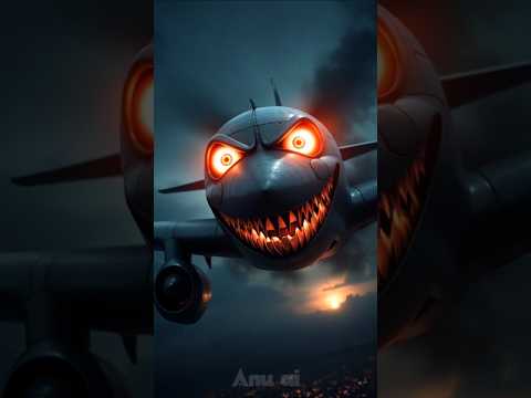 sçary aeroplane flying the sky #ai #aishorts #animation #feedshorts #aiart #shorts #cartoon #scary