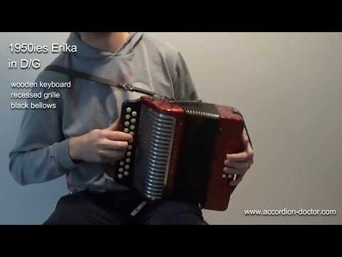 Rare Hohner Erika Melodeon (DG) from the 1950ies | by Accordion Doctor