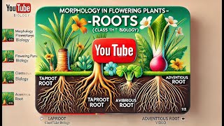 CBSE Class 11 || Biology || Morphology of Flowering Plants-Roots || Animation || in English