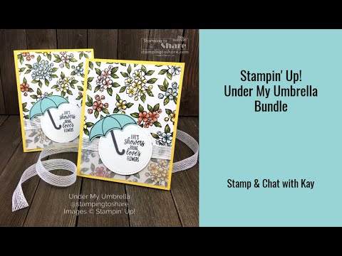 How to Make a Cute Spring Card with Stampin' Up! Under My Umbrella Bundle