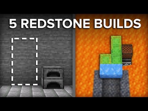 Shulkercraft - 5 Easy, But Awesome Redstone Builds in Minecraft