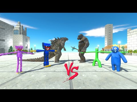 TEAM GODZILLA 2021 + RAINBOW FRIENDS VS TEAM KING KONG + KISSY MISSY + HUGGY WUGGY -  ARBS