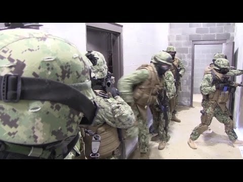 US Navy Seabees Train at Urban Warfare Facility