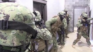 US Navy Seabees Train at Urban Warfare Facility