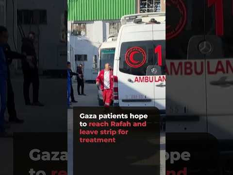 Gaza patients hope to reach Rafah and leave strip for treatment | AJ #shorts