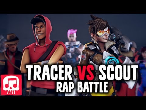 TRACER VS SCOUT Rap Battle by JT Music (Animated Version)