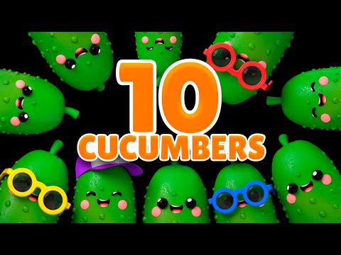 CUCUMBER SONG Counting 1-10 | NUMBERS SONG by Baby Fruit Sensory