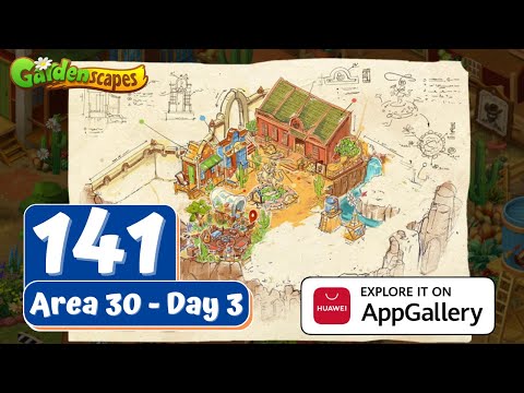 Gardenscapes Story - Part 141 - Area 30 - Day 3 - Gameplay