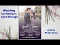Wedding Invitation Card Design Tutorial | Adobe Photoshop