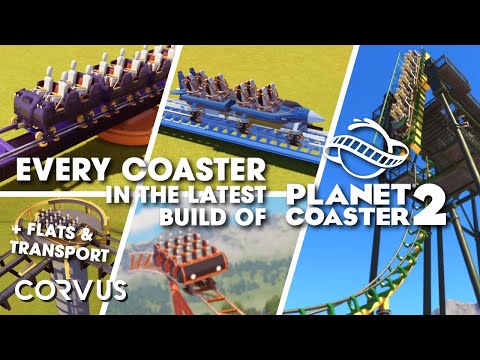 ALL THE COASTERS in the latest build of Planet Coaster 2!