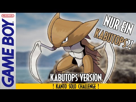 Can you complete Pokemon Blue & Red with ONLY KABUTOPS?