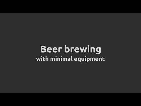 Home brewing beer with minimal equipment