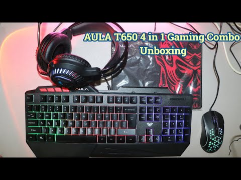 AULA T650 4 in 1 Gaming Combo Unboxing