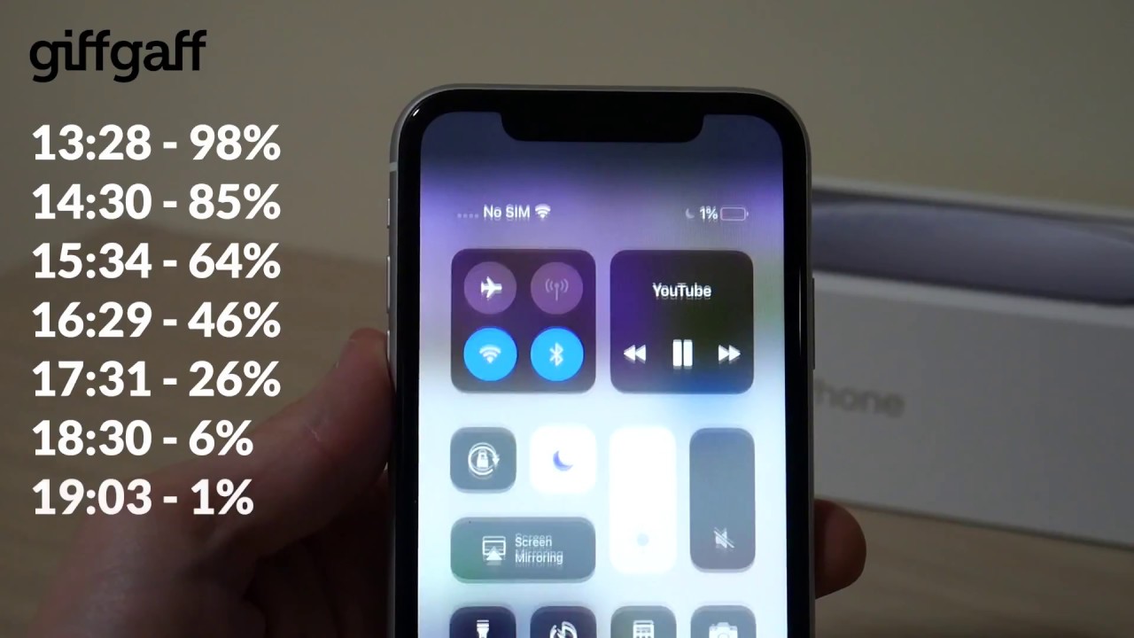 iPhone XR battery test | Phone Review | giffgaff