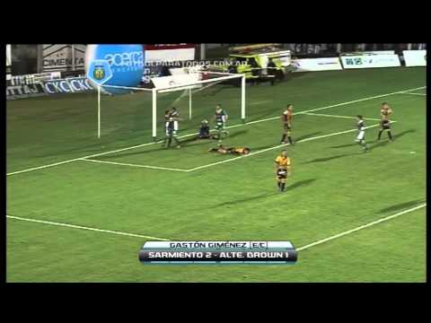 Los goles de Sarmiento 2 Almirante 1. Fecha 24.Torneo Primera B Nacional.Fútbol Para Todos