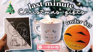 LAST MINUTE CHRISTMAS GIFTS UNDER $15 (affordable and aesthetically pleasing)!