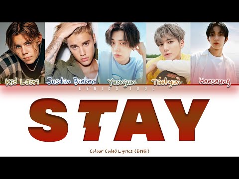 STAY - The Kid LAROI X Justin Bieber X YEONJUN X TAEHYUN ft. Heeseung | Color Coded Lyrics (ENG)