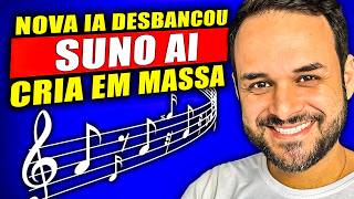 ESTA IA VAI DESBANCAR A SUNO, CRIE MUSICAS EM MASSA LOTE