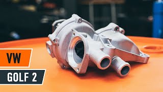 How to change water pump on VW GOLF 2 [TUTORIAL AUTODOC]
