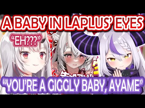 Ayame Is Shocked As She Gets Called a "Giggly Baby" by Laplus On Her Birthday