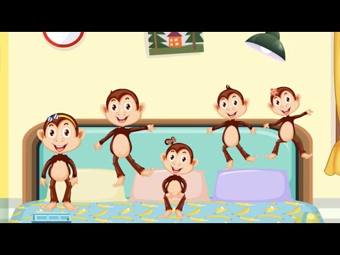 ترانه‌های کودکانه فارسی | پنج تا میمون کوچولو | Persian Farsi Kids Songs | Farsi Five Little Monkeys