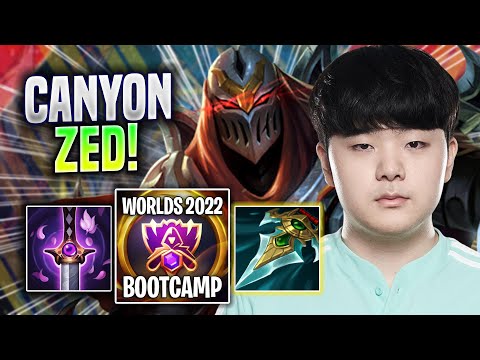 CANYON IS A GOD WITH ZED! - DK Canyon Plays Zed JUNGLE vs Lee Sin! | Bootcamp 2022