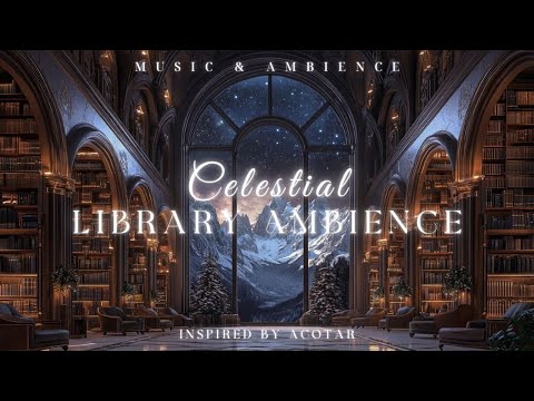 Celestial Library Ambience ACOTAR-Inspired Magical Music Study, Work, Read & Relax Beneath the Stars