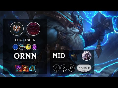 Ornn Mid vs Syndra - EUW Challenger Patch 10.16