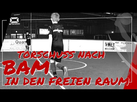 Torschuss nach BAM in den freien Raum - 8 006TS - SEM Fußballttraining