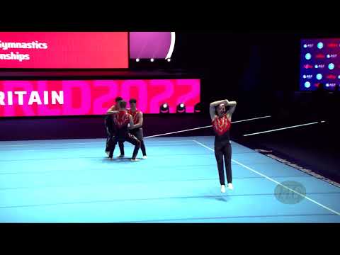 Great Britain (GBR) - 2022 Acrobatic Worlds, Baku (AZE) - Dynamic Qualification  Men's Group