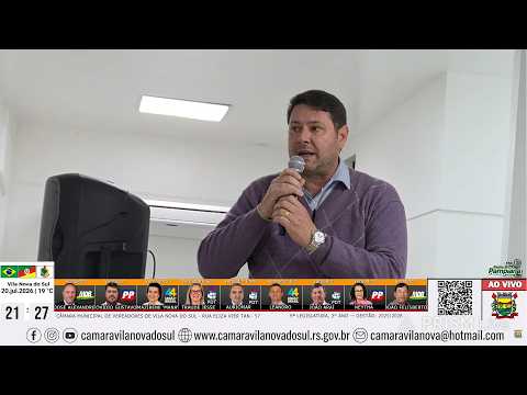 23ª SESSÃO ORDINÁRIA: AEGEA/CORSAN na Tribuna Livre + Homenagem ao Atleta Vilanovense | 20.JUL.26