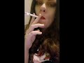 Curvy Inked Girl Smoking On Cam Light Up