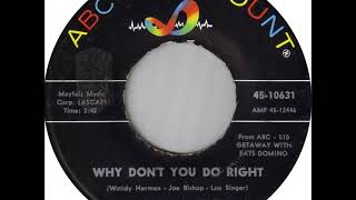 Why Don't You Do Right Music Video