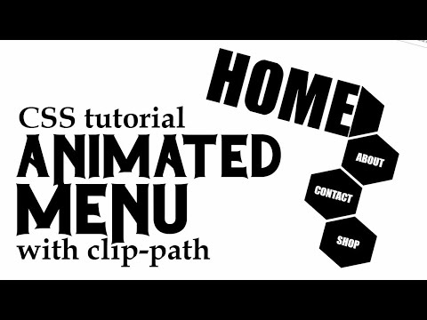 CSS Clip Path Animation Hover Effect | Honeycomb Menu Buttons Tutorial