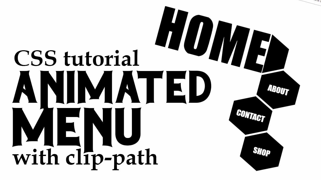 CSS Clip Path Animation Hover Effect | Honeycomb Menu Buttons Tutorial