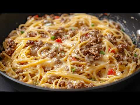Unglaublich leckere Spaghetti in 15 Minuten! Ein einfaches und schmackhaftes Pasta-Rezept für das Ab