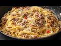 Unglaublich Leckere Spaghetti In 15 Minuten Ein Einfaches Und Schmackhaftes Pasta Rezept Für Das Ab