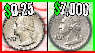 WHICH 1965 QUARTERS ARE WORTH MONEY? RARE QUARTER COINS TO LOOK FOR IN POCKET CHANGE!!