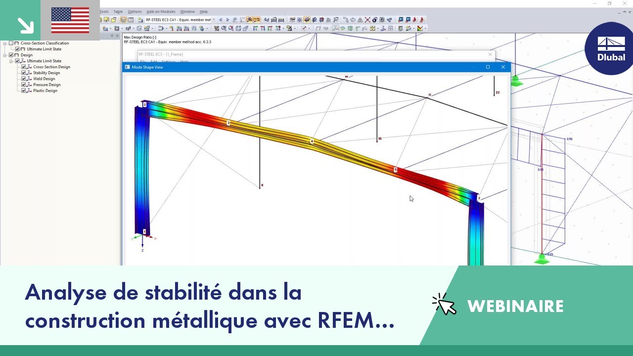 Analyse de stabilité dans la construction métallique avec RFEM et RSTAB