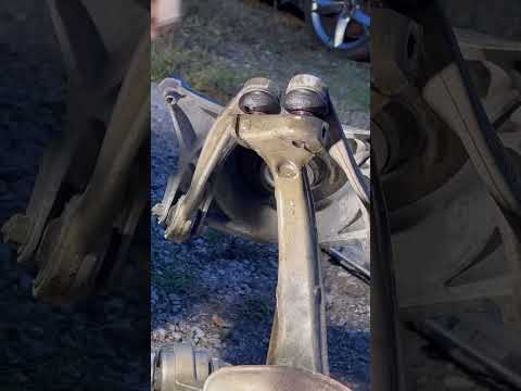Audi front upper control arm pinch bolt & ball joint removal bushing wear guide links need replaced