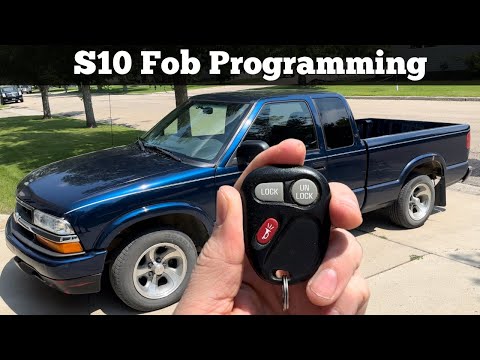 How To Program 1998 - 2004 CHEVY S10 Remote Key Fob - DIY Programming Pair Sync Chevrolet S-10 Fob