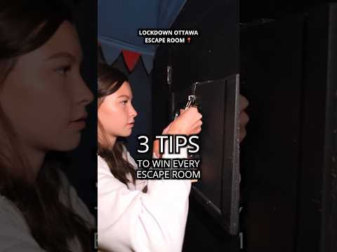 3 Tips to Win EVERY Escape Room #escaperoom #tips #ottawa