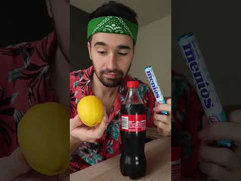 Creando el EXPERIMENTO VIRAL de MENTOS con COCA-COLA en un LIMÓN