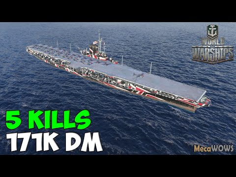 World of WarShips | Midway | 5 KILLS | 171K Damage - Replay Gameplay 4K 60 fps