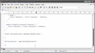 Beginner PHP Tutorial - 197 - extends Part 1