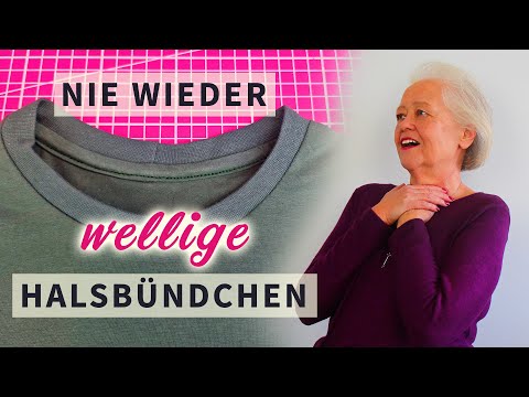 Halsbündchen nähen leicht gemacht! ✂️ Fleissstreifen-Tipp inklusive 🎥