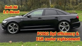 Audi A6, EGR cooler replacement. P2002 Dpf efficiency fault