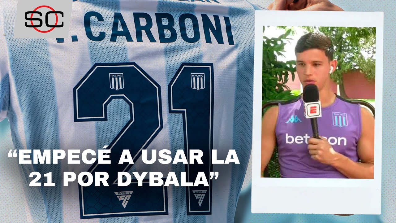 VALENTÍN CARBONI CONFESÓ CUÁL FUE EL JUGADOR DE RACING QUE MÁS LO SORPRENDIÓ... ¿TE LO ESPERABAS?