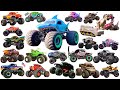 Monster Trucks Jam With Animals El Toro Loco T Rex Megasaurus Jurassic Attack Bigfoot Dragon